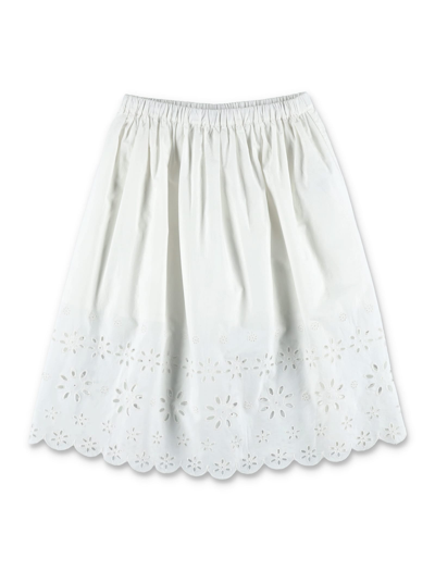 Bonpoint Kids' Flora Skirt In White