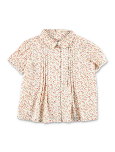 Bonpoint Kids' Fiammetta Blouse In Fl Beige