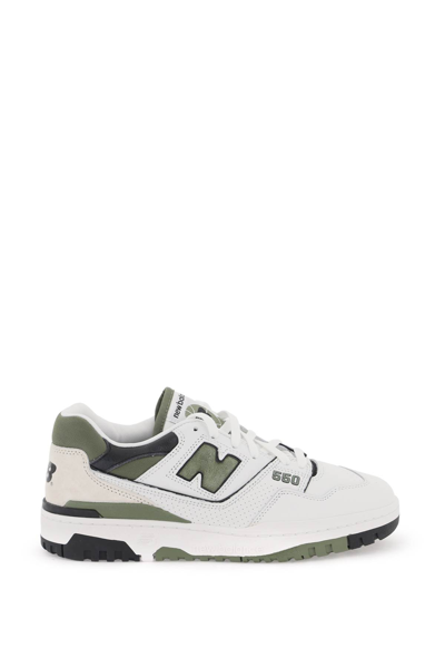 New Balance 550 Sneakers In White Green (white)