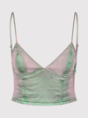 Diesel De-fulvy-s Denim Cropped Top