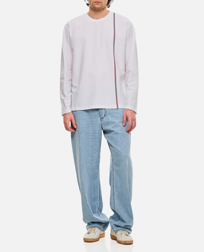 THOM BROWNE COTTON OVERSIZED T-SHIRT