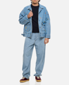 Levi's Light Blue Utility Trucker Jacket In Clear Blue