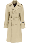 HOMMEGIRLS COTTON DOUBLE-BREASTED TRENCH COAT