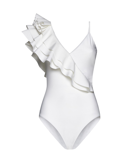 Maygel Coronel Noor One-piece Swimsuit In Off White