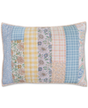 CHARTER CLUB SPRING GINGHAM PATCHWORK SHAM, STANDARD, CREATED FOR MACY'S