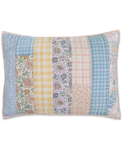 Charter Club Spring Gingham Patchwork Sham, Standard, Created For Macy's In Multi