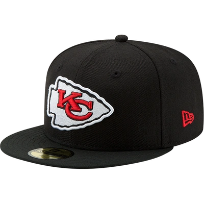 New Era Kansas City Chiefs Team Color Basic 59fifty Cap In Black/red