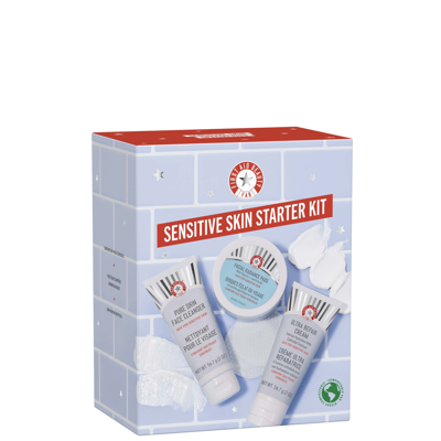 First Aid Beauty Sensitive Skin Starter Kit In White