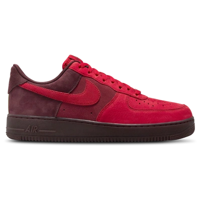 Nike Red Air Force 1 '07 Layers Of Love Sneakers In University Red/gym Red/burgundy