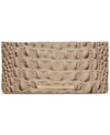 Brahmin Veronica Melbourne Embossed Leather Wallet In Sesame Ombre Melbourne