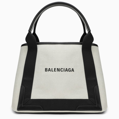 Balenciaga Cabas Small Canvas Tote Bag In Beige
