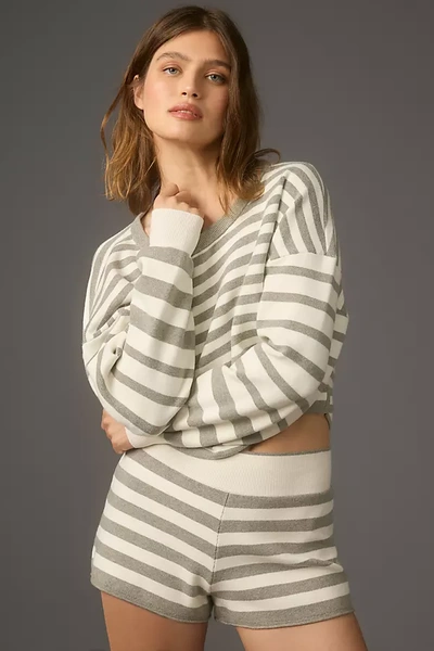 Daily Practice By Anthropologie Long-sleeve Striped Sweater In Multicolor