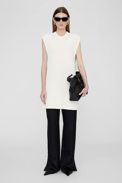 Anine Bing Olivier Sweater In Ivory