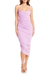 KATIE MAY BIANCA RUCHED ASYMMETRIC COCKTAIL DRESS