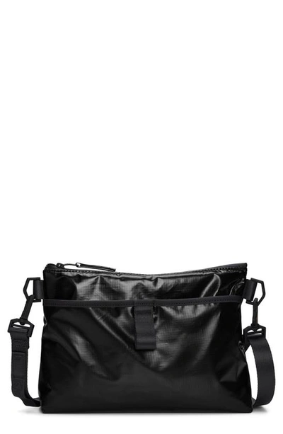 Rains Sibu Musette Waterproof Messenger Bag In Black