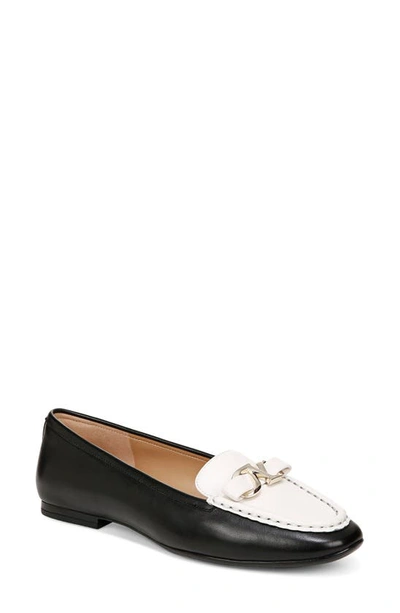 Naturalizer Layla Loafer In Black / Warm White Leather