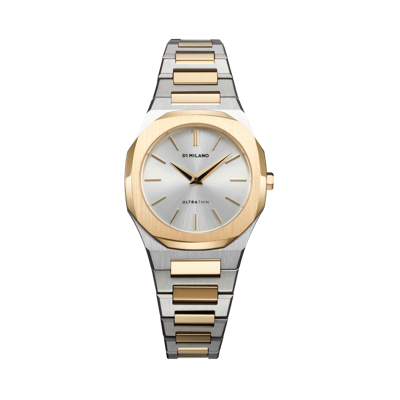 D1 Milano Watch Ultra Thin 30mm In Gold/silver