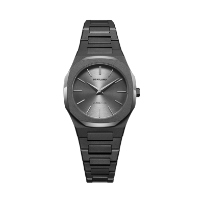 D1 Milano Watch Ultra Thin 30mm In Gun Metal