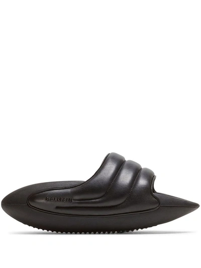 Balmain Slide Sandal B-it In Black