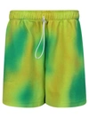 Bonsai Spray-dyed Basket Fit Shorts In Green