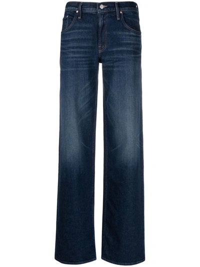 Mother Straight Cotton Jeans In Newsheriff In Town