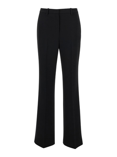 Theory Slim-straight Leather Pant In Black