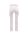 Mother The Hustler Ankle Fray Trouser In White