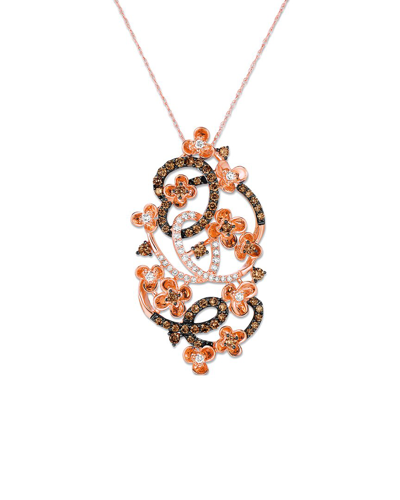 LE VIAN LE VIAN CHOCOLATE DIAMONDS 14K ROSE GOLD 1.18 CT. TW. DIAMOND DROP PENDANT