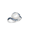 Le Vian Denim Balayage 14k 0.70 Ct. Tw. Sapphire Half-eternity Cocktail Ring