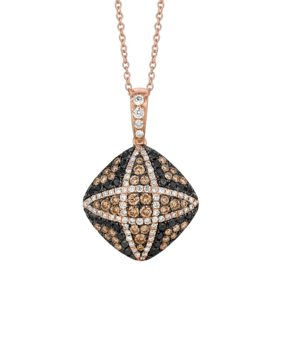 LE VIAN LE VIAN LE VIAN EXOTICS 14K ROSE GOLD 1.07 CT. TW. DIAMOND DROP PENDANT