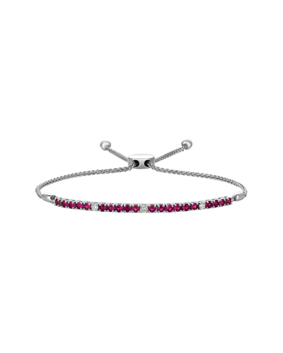 LE VIAN LE VIAN PASSION RUBY 14K 1.34 CT. TW. DIAMOND & RUBY BOLO BRACELET