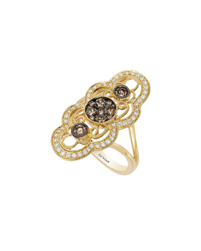 Le Vian Deco Estate 14k 0.89 Ct. Tw. Diamond Half-eternity Cocktail Ring In Gold