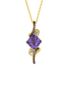 Le Vian Grape Amethyst 14k 3.04 Ct. Tw. Diamond & Amethyst Drop Pendant