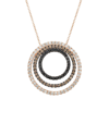 Le Vian Exotics 14k Rose Gold 1.40 Ct. Tw. Diamond Circle Pendant