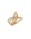Le Vian Vanilla And Honey Gladiator 14k 0.64 Ct. Tw. Diamond Half-eternity Cocktail Ring