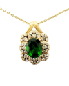 Le Vian Pistachio Diopside 14k 2.11 Ct. Tw. Diamond & Chrome Diopside Drop Pendant