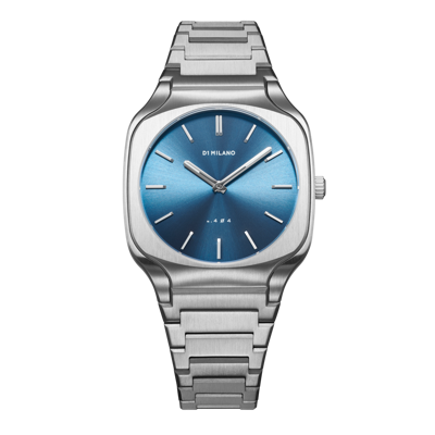 D1 Milano Watch Square Bracelet 37 Mm In Blue/silver
