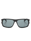 Saint Laurent Sl 689 Rectangle-frame Sunglasses In Black