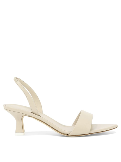 3juin 10mm Leather Slingback Sandals In Beige