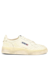 Autry Super Vintage Embossed Sneakers In White