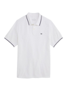 Vineyard Vines Men's Heritage Tipped Cotton Polo Shirt In White Cap