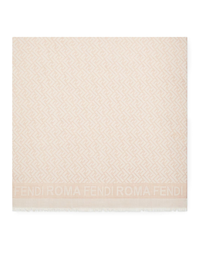 Fendi Summer Scarf Ff Roma In Rose