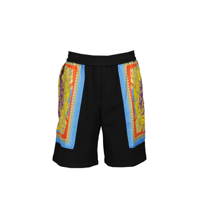 VERSACE BAROCCO GODDESS NIGHT PRINT SHORTS