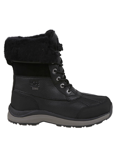 Ugg 25mm Adirondack Iii Leather Hiking Boots In Black