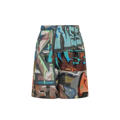OFF-WHITE NEEN ALLOVER LOUNGE SHORTS