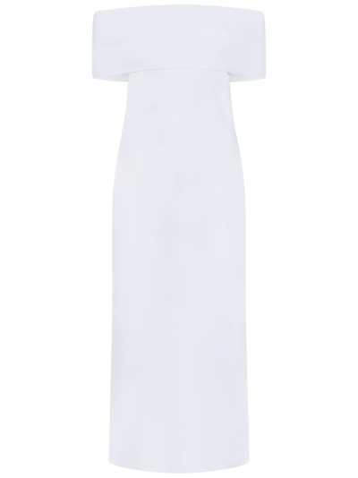 Max Mara Aulla Midi Dress In White