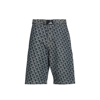 Lanvin Column Monogram Shorts Men In Blue