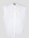 P.a.r.o.s.h Canyox Lace Embroidery Shirt Shirts White In White