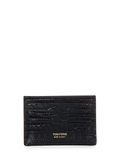 Tom Ford T Line Wallet In Black