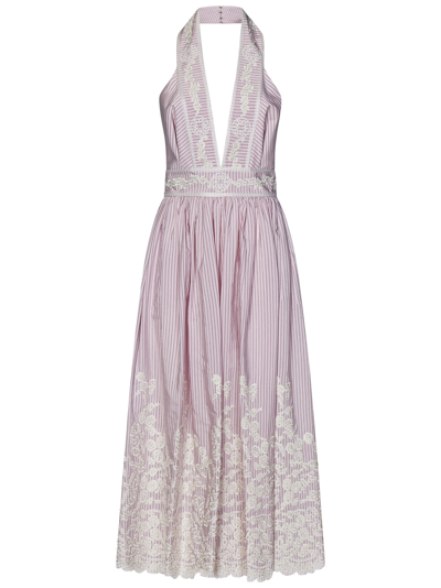 Elie Saab Midi Dress In Pink